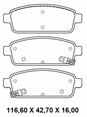 Brake Pad Set, disc brake (NKF 1349P)