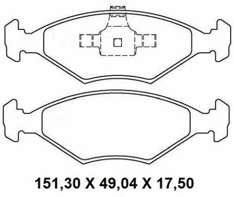 Brake Pad Set, disc brake (NKF 1332P)