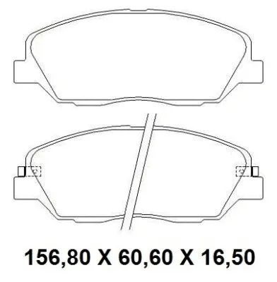 Brake Pad Set, disc brake (NKF 1316P)