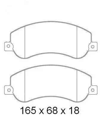 Brake Pad Set, disc brake (NKF 1257P)