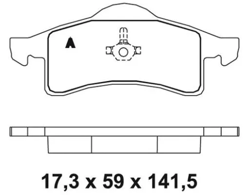Brake Pad Set, disc brake (NKF 1218P)
