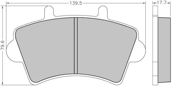 Brake Pad Set, disc brake (NKF 1212P)