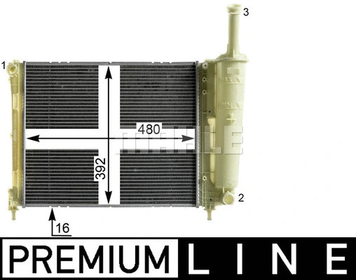 Radiator, engine cooling
