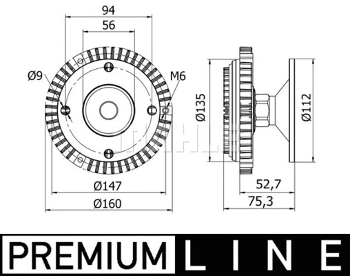 Clutch, radiator fan (WG2180450)