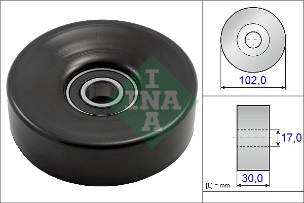 Tensioner Pulley, V-ribbed belt (WG1252630)