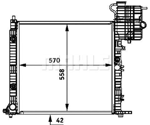 Radiator, engine cooling
