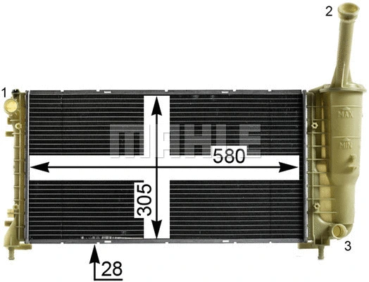 Radiator, engine cooling