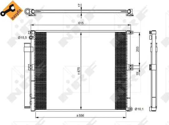 Condenser, air conditioning (WG2160506)