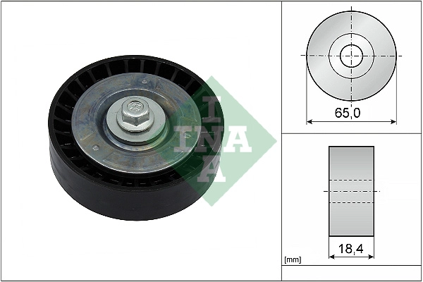 Deflection/Guide Pulley, V-ribbed belt (WG2112193)