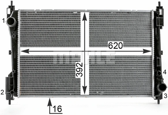 Radiator, engine cooling