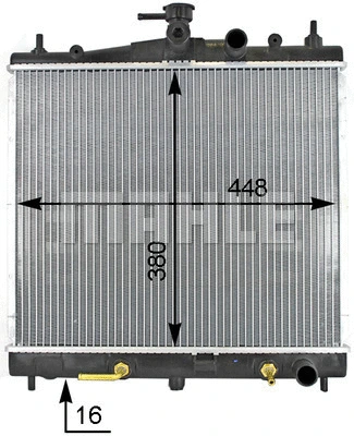 Radiator, engine cooling (WG2182872)