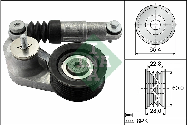 Belt Tensioner, V-ribbed belt (WG1821130)