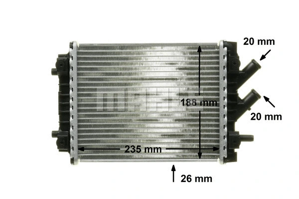 Radiator, engine cooling