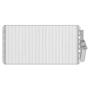 Evaporator, air conditioning (WG2041859)