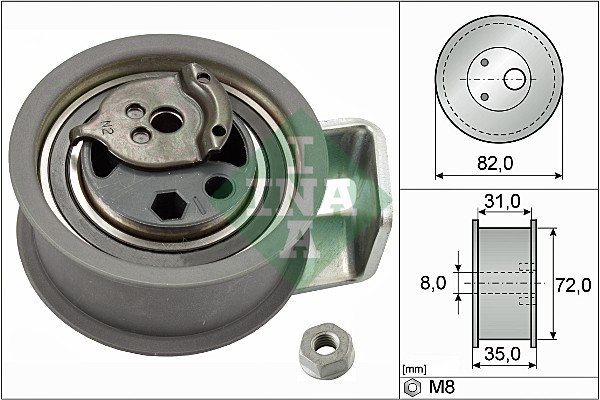 Tensioner Pulley, timing belt (WG1252352)