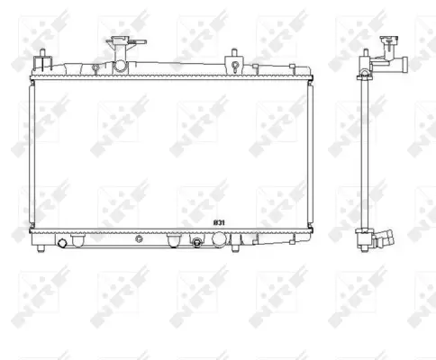 Radiator, engine cooling (WG1722329)