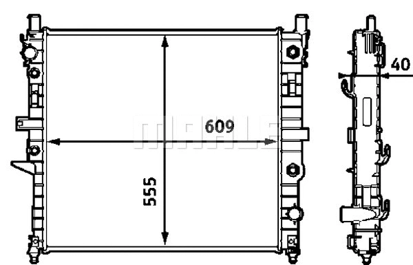 Radiator, engine cooling