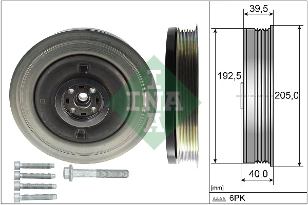 Belt Pulley Set, crankshaft (WG2112215)