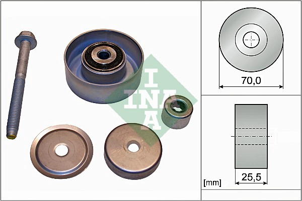 Deflection/Guide Pulley, V-ribbed belt (WG1710120)