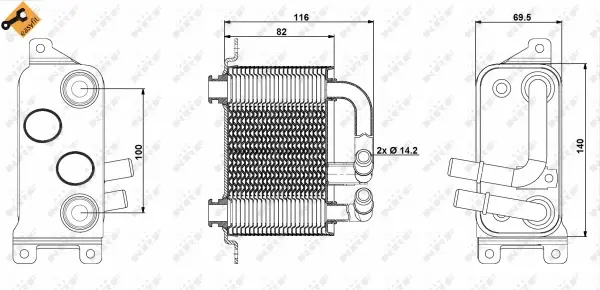 Oil Cooler, automatic transmission