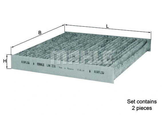 Filter, cabin air (WG1215601)