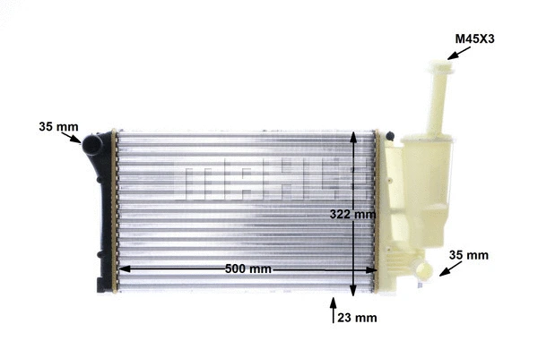 Radiator, engine cooling