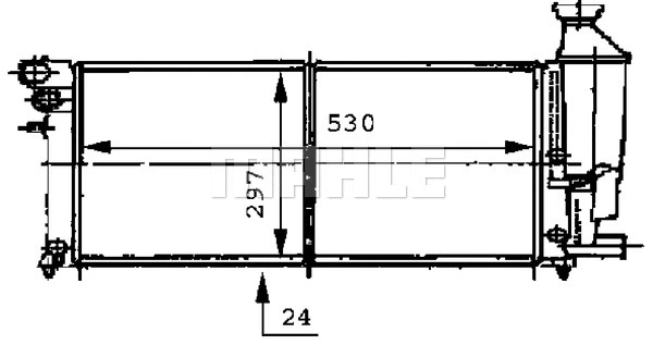 Radiator, engine cooling