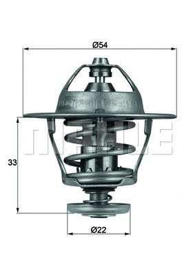 Thermostat, coolant (WG1264889)