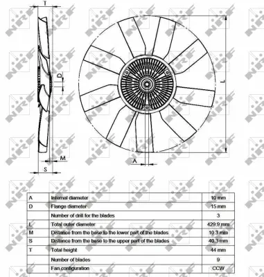 Clutch, radiator fan