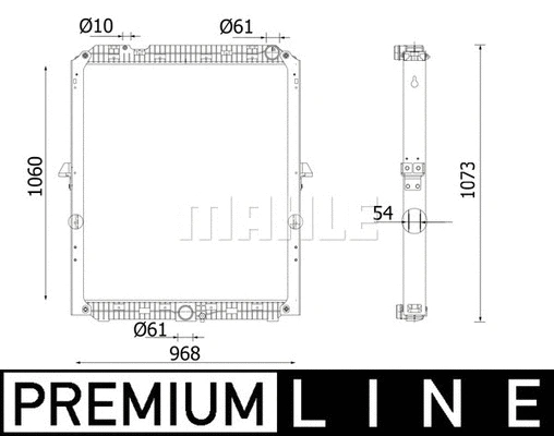 Radiator, engine cooling (WG2183181)