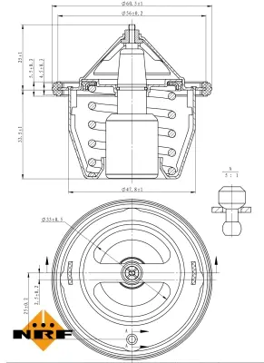 Thermostat, coolant (WG2184643)