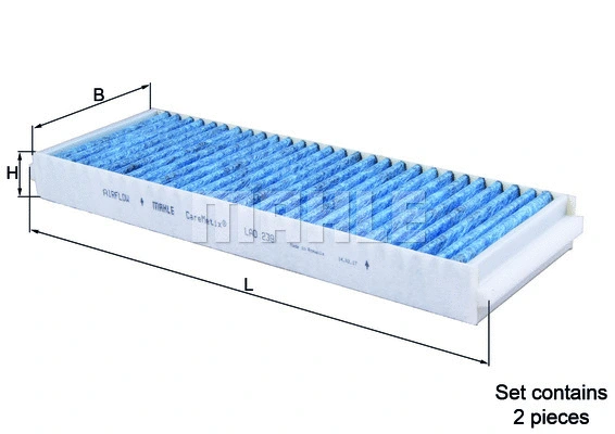 Filter, cabin air (WG1788837)