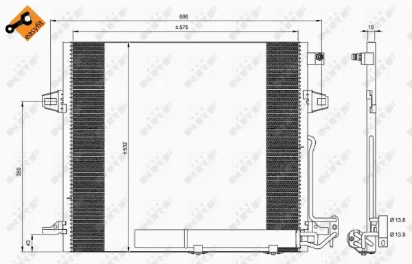 Condenser, air conditioning (WG2161033)