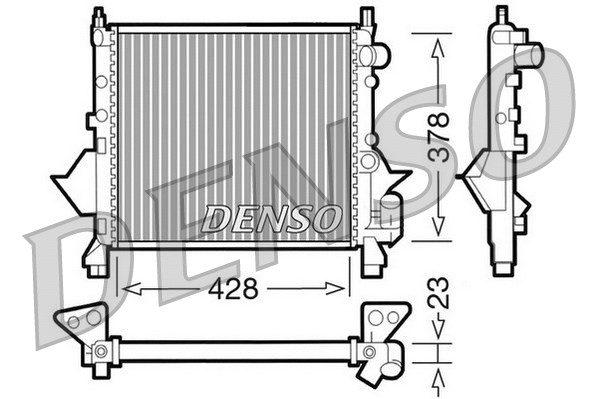 Radiator, engine cooling (WG1919423)
