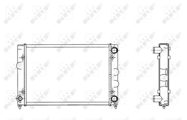 Radiator, engine cooling (WG1721489)