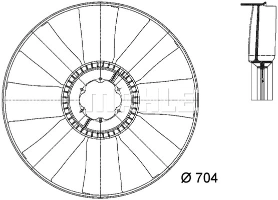 Fan Wheel, engine cooling