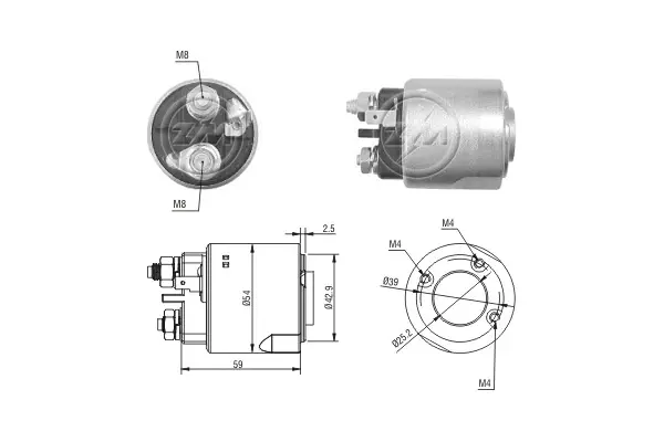 Solenoid Switch, starter (WG1776561)