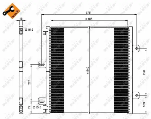 Condenser, air conditioning (WG2260813)