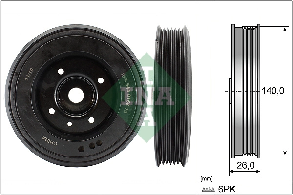 Belt Pulley, crankshaft (WG2101397)