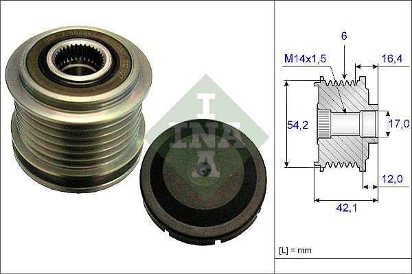 Alternator Freewheel Clutch (WG1253755)