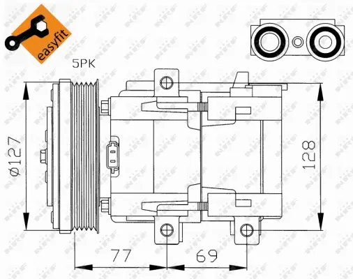 Compressor, air conditioning (WG2159108)