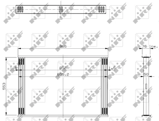 Radiator Core, charge air cooler