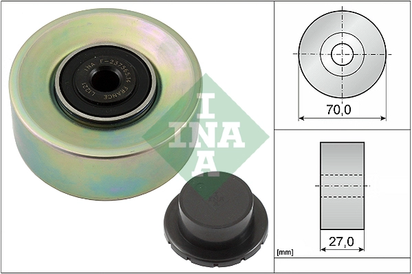 Deflection/Guide Pulley, V-ribbed belt (WG1253082)