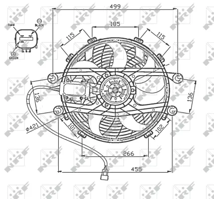 Fan, engine cooling (WG1720672)