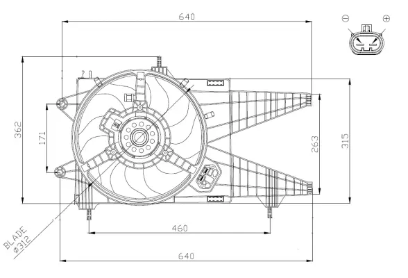 Fan, engine cooling (WG2161783)