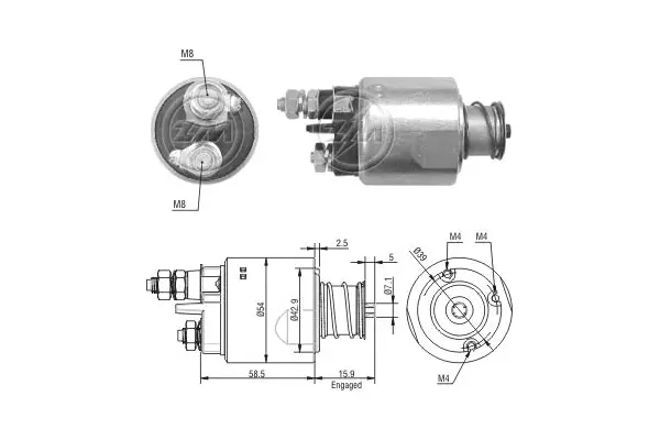 Solenoid Switch, starter (WG1776340)