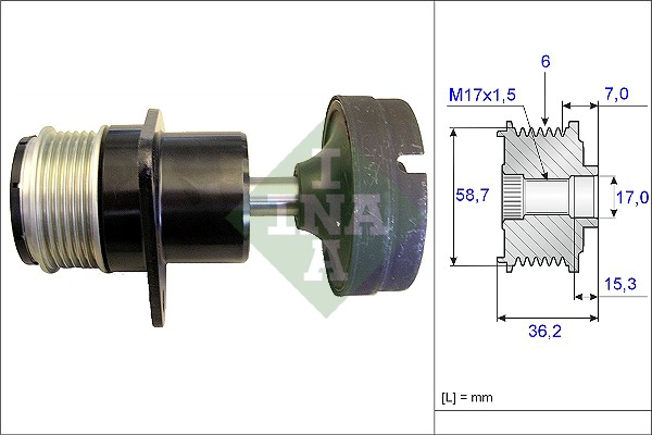 Alternator Freewheel Clutch (WG1253731)