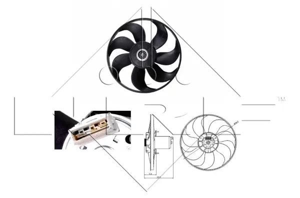 Fan, engine cooling (WG1720365)