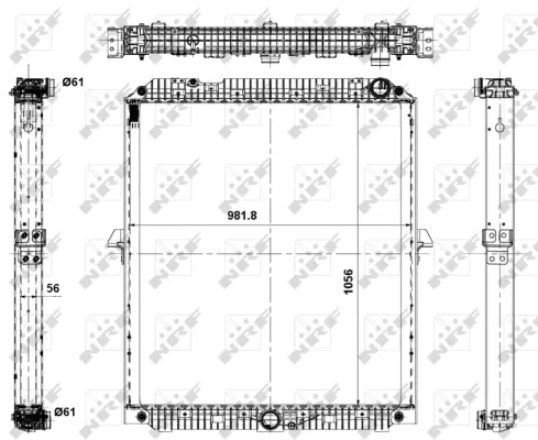 Radiator, engine cooling