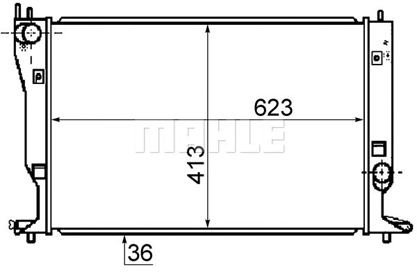 Radiator, engine cooling